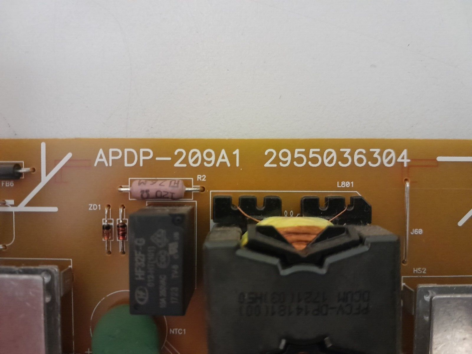 GENUINE SONY KD- 55X8500E POWER SUPPLY BOARD GL71 APDP-209A1 2955036304