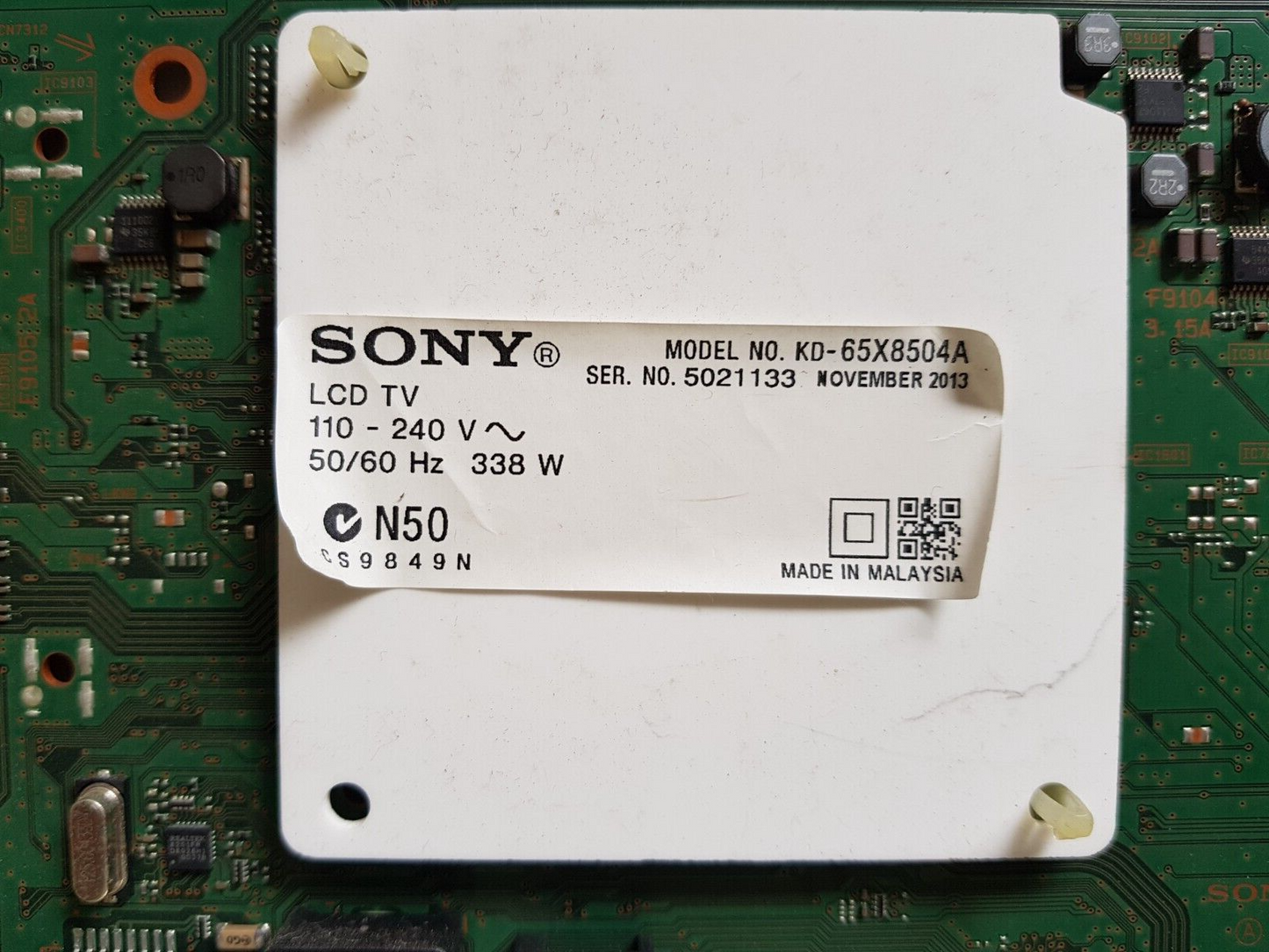 GENUINE SONY KD65X8504A BAF2S MAIN BOARD 1-889-018-11 A1968092B 24669 173448511