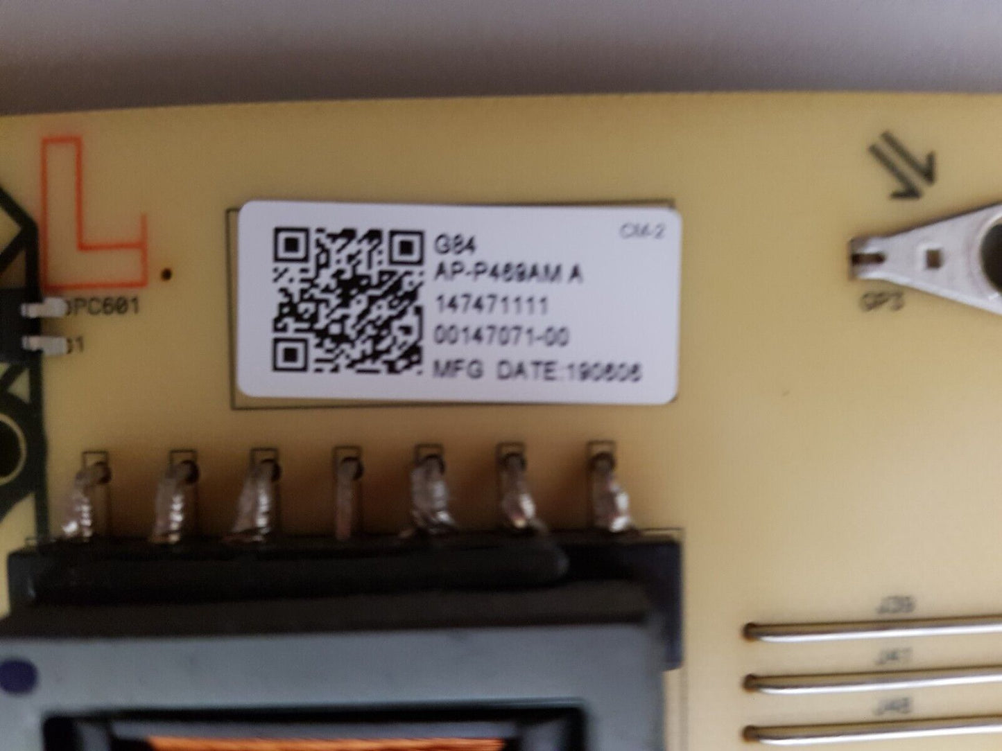 GENUINE SONY KD- 75X9500G POWER SUPPLY BOARD G84 AP-P469AM 147471111 2955046604