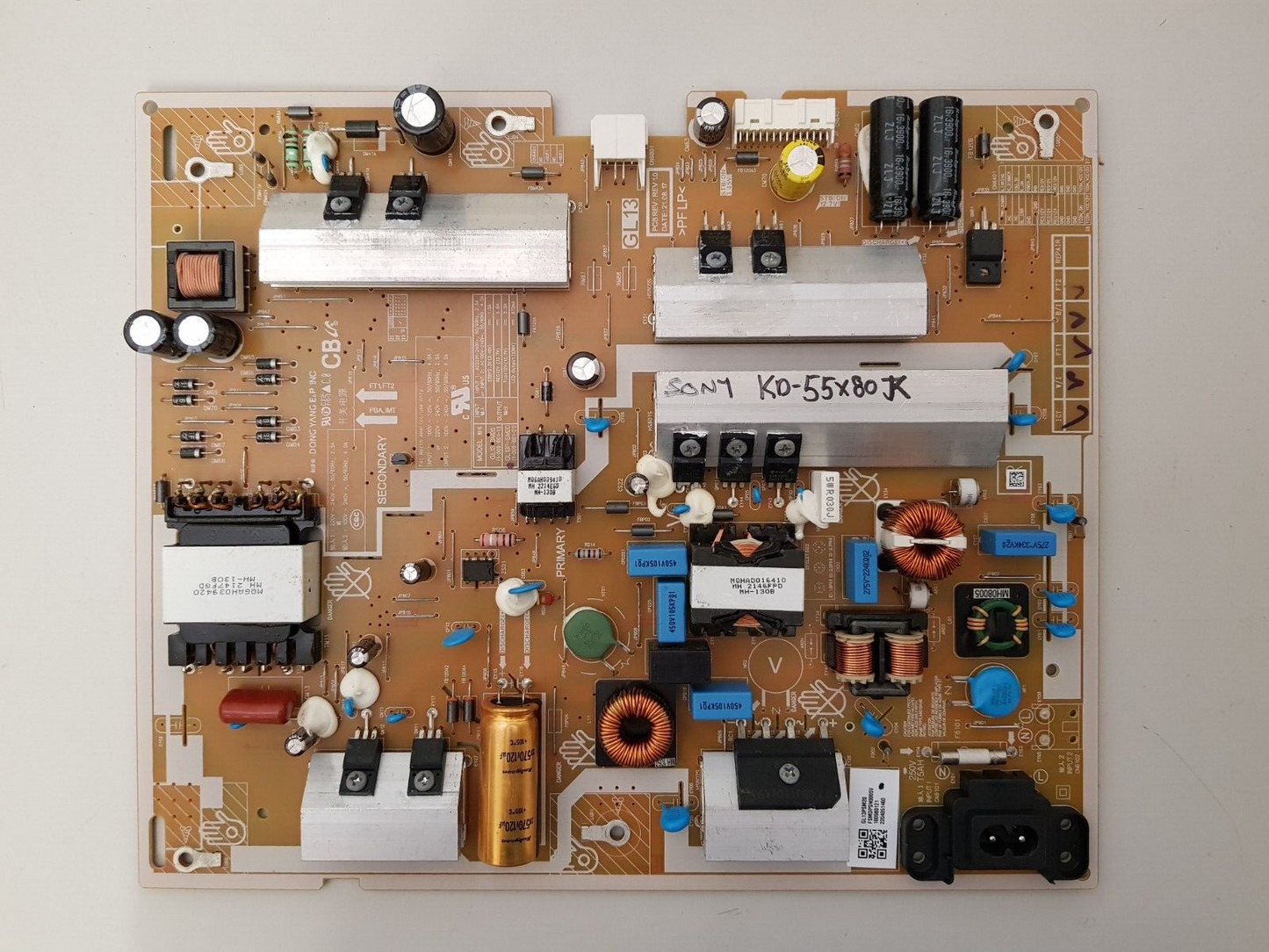 GENUINE SONY KD- 55X80K POWER SUPPLY BOARD GL13P-SM20 1-009-801-21