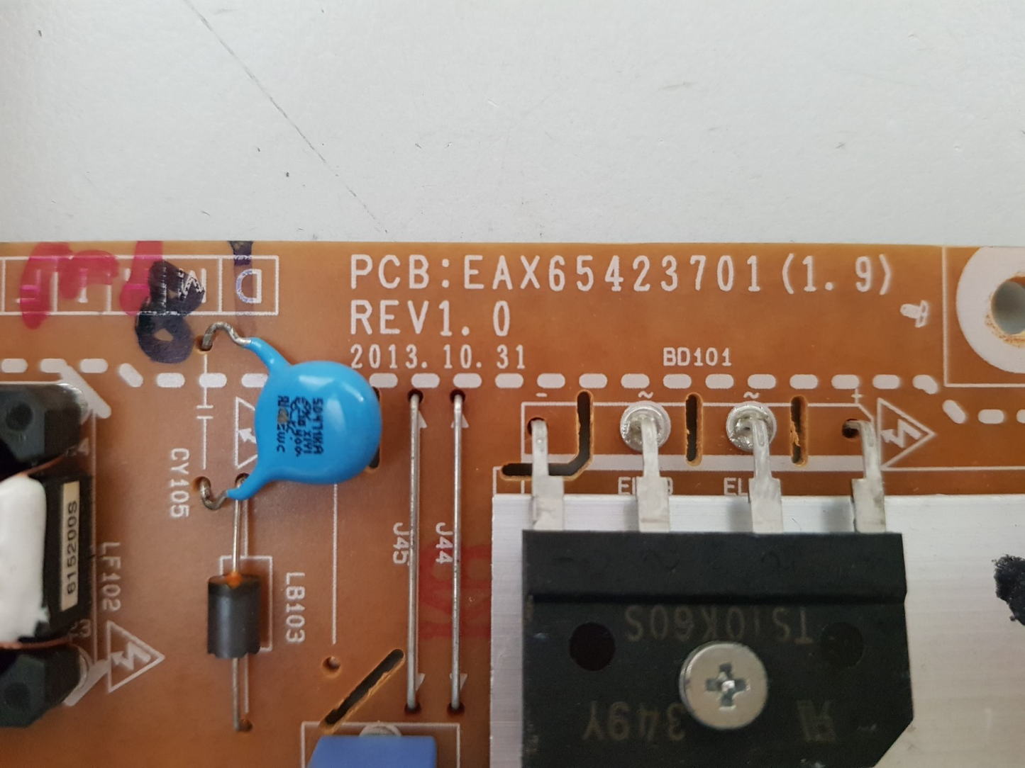 GENUINE LG 42LB5820 POWER SUPPLY BOARD EAY63071901 EAX65423701 1.9 LGP3942-14PL1