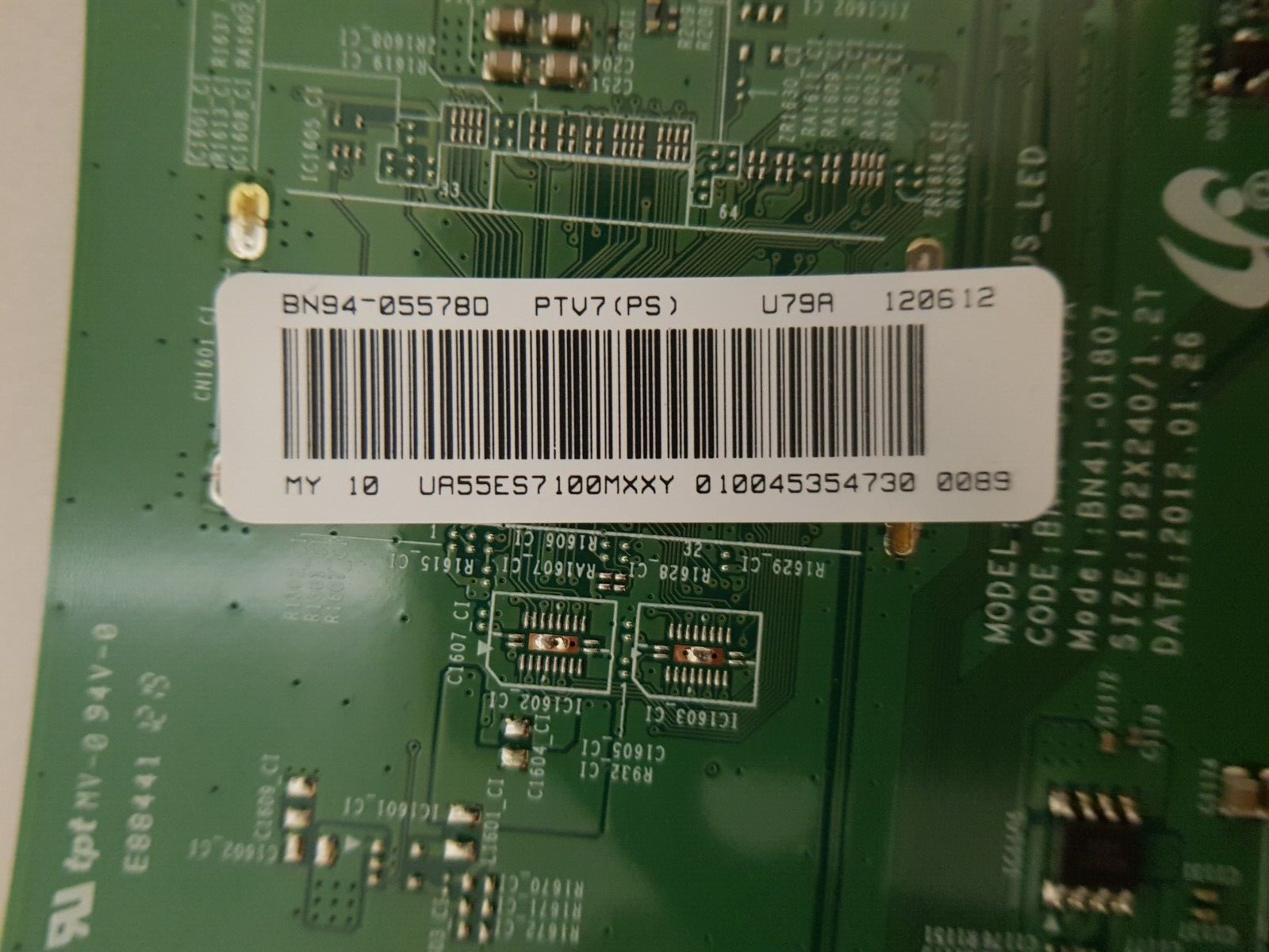 GENUINE SAMSUNG UA55ES7100 (VER-TD01) MAIN BOARD BN94-05578D