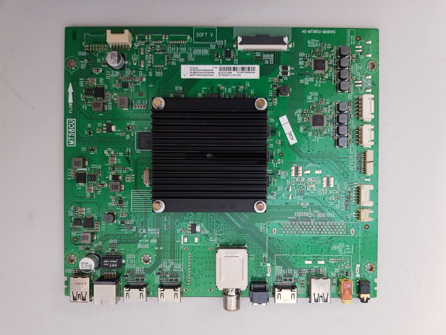GENUINE TCL 65C2US MAIN BOARD 08-MT58016-MA200AA V8-T658T01-LF1V162 MT58CU