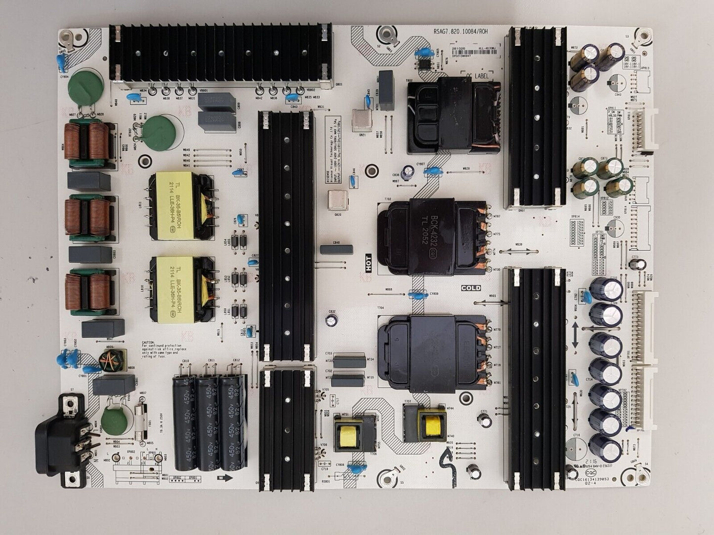 GENUINE HISENSE 65U8G POWER SUPPLY BOARD RSAG7.820.10084 HLL-4070WJ 281020