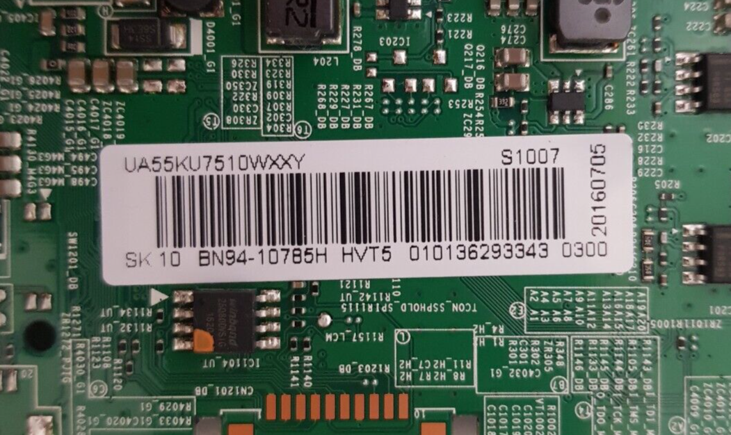 GENUINE SAMSUNG UA55KU7510 WXXY (VER AA01) MAIN BOARD BN94-10785H BN41-02528A
