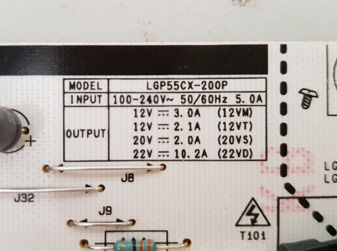GENUINE LG OLED55C1PTB POWER SUPPLY BOARD 3PCR02700A EAY65689401 EAX68999701 1.1