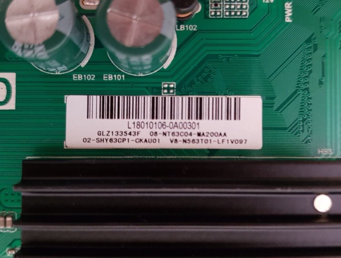 GENUINE TCL 40S6000FS MAIN BOARD TPD.NT72563.PB771 NT63SP V8-N563T01