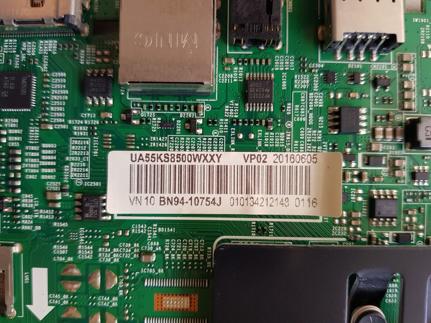 GENUINE SAMSUNG UA55KS8500WXXY (VER FA01) MAIN BOARD BN94-10754J BN41-02504A