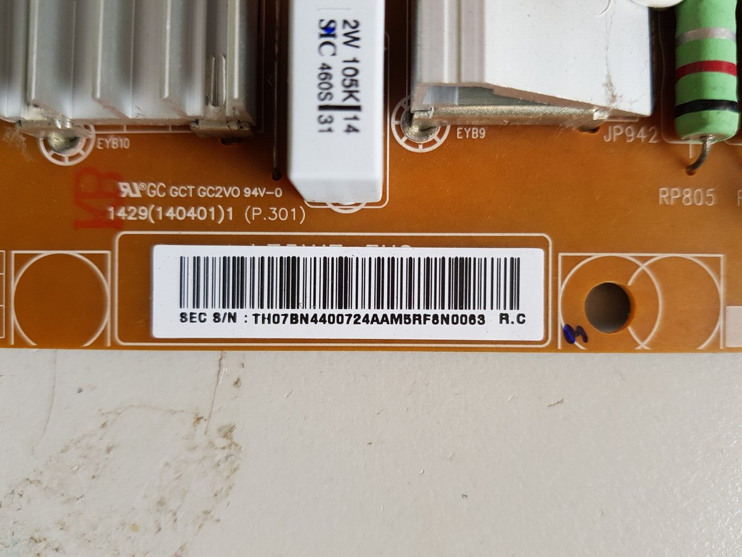 GENUINE SAMSUNG UA75H6400 POWER SUPPLY BOARD BN44-00724A L75X1T_EHS