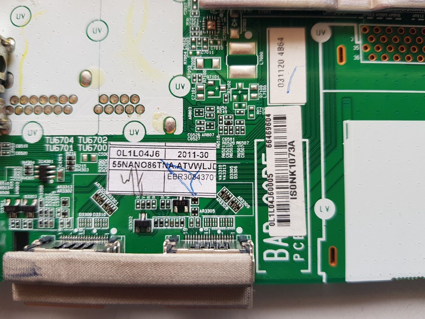 GENUINE LG 55NANO86TNA.AAUWLJD MAIN BOARD EAX69109605 (1.0) EBR3084370 66469604
