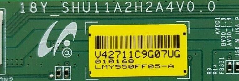 GENUINE SONY KD55X9500G T-CON BOARD 18Y_SHU11A2H2A4V0.0