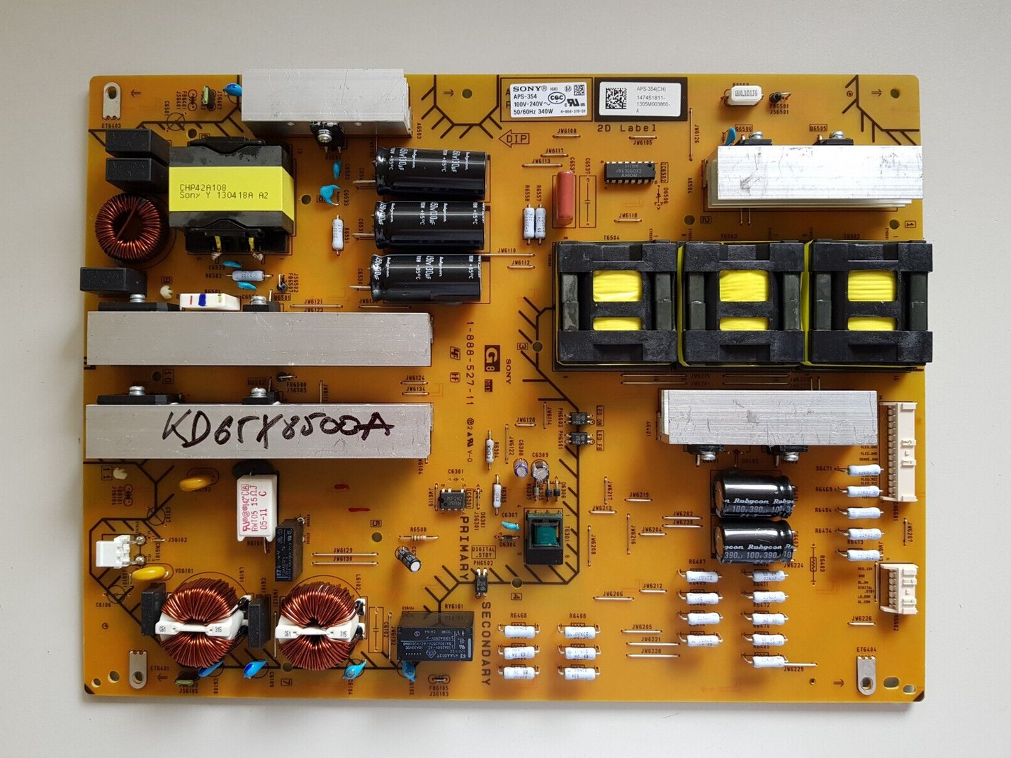 GENUINE SONY KD65X8500A POWER SUPPLY BOARD G8 1-888-527-11 147451811 APS-354