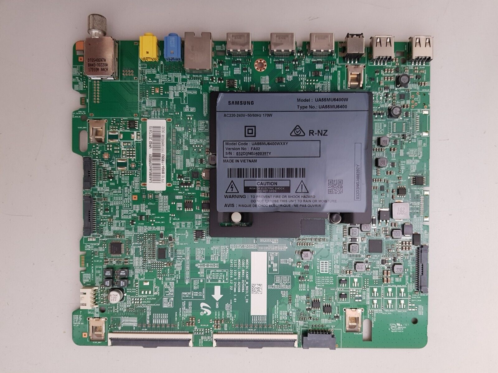 GENUINE SAMSUNG UA55MU6400 WXXY (VER FA02) MAIN BOARD BN94-11955U