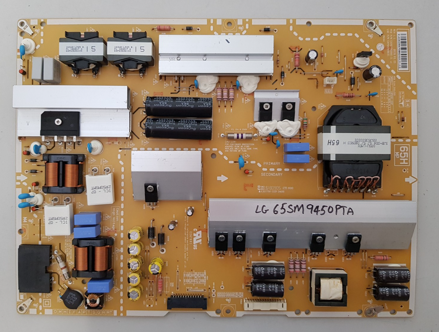 GENUINE LG 65SM9450 POWER SUPPLY BOARD EAY64708631 LGP65H-18SP EAX67702901 1.9