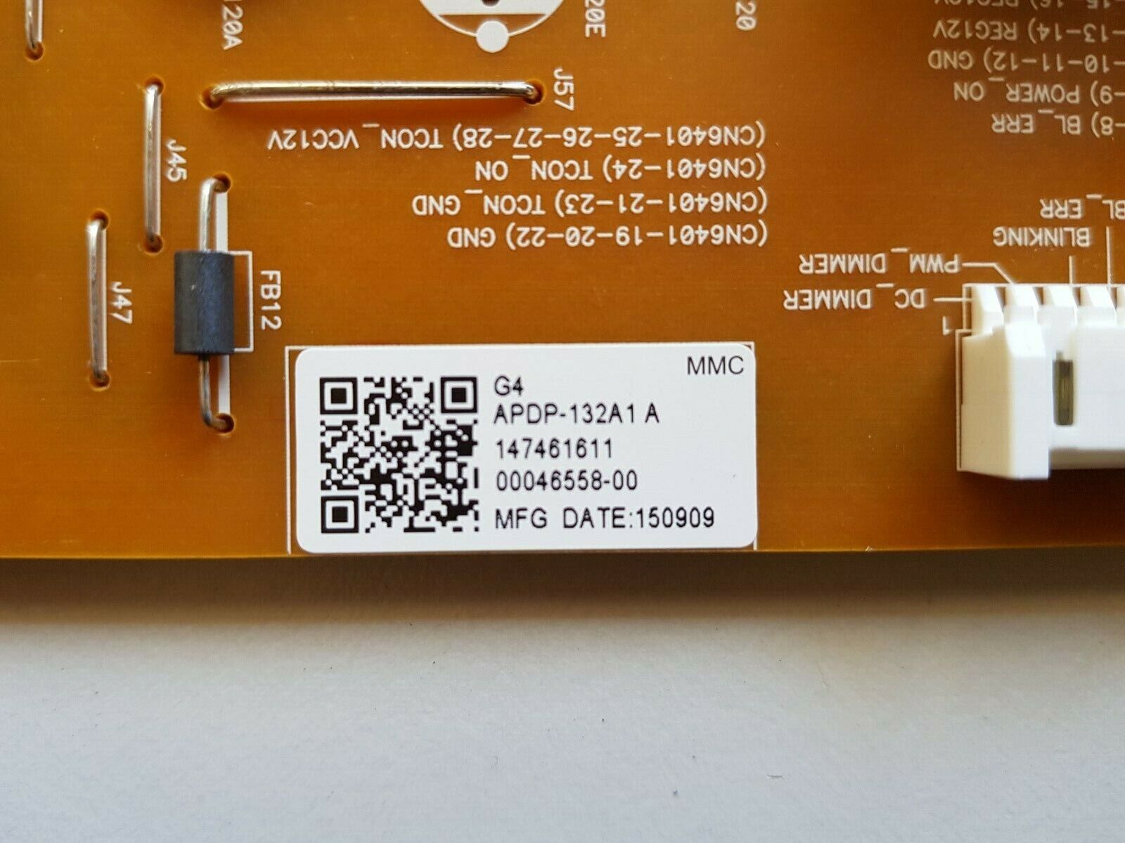 GENUINE SONY KD75X8500C POWER SUPPLY BOARD G4 147461611 APDP-132A1 2955020204