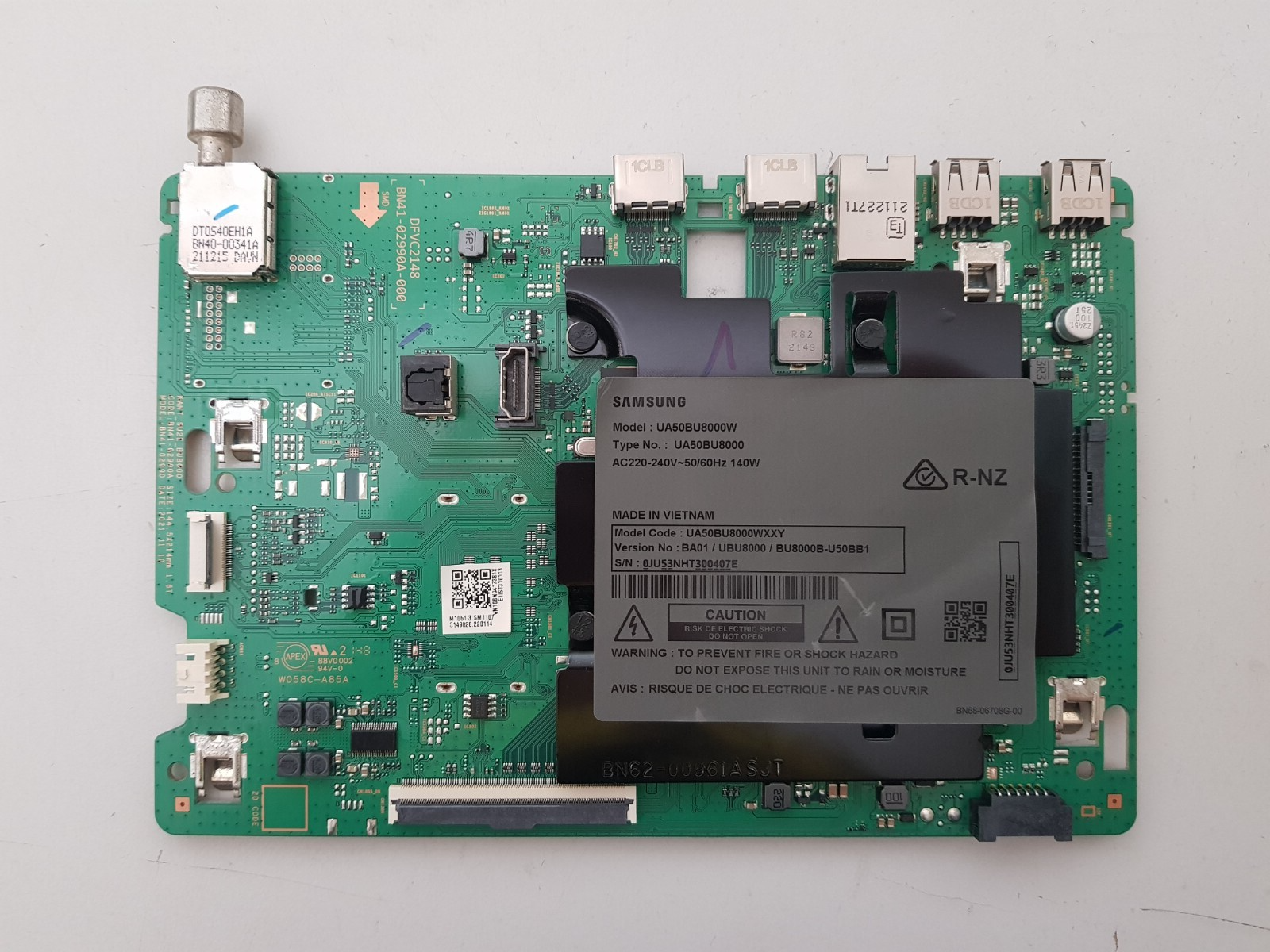 GENUINE SAMSUNG UA50BU8000 WXXY (VER BA01) MAIN BOARD BN94-17381X BN41-02990A