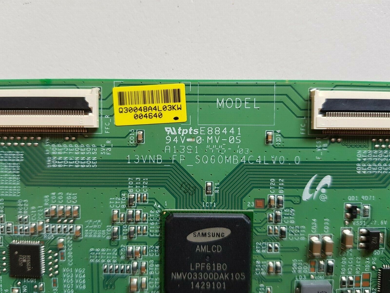 GENUINE HISENSE 55K20DG T-CON BOARD 13VNB_FP_SQ60MB4C4LV0.0
