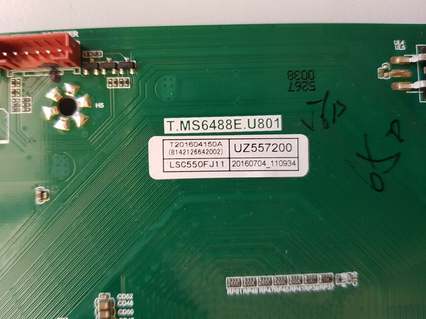 GENUINE HITACHI UZ557200 MAIN BOARD T.MS6488E.U801