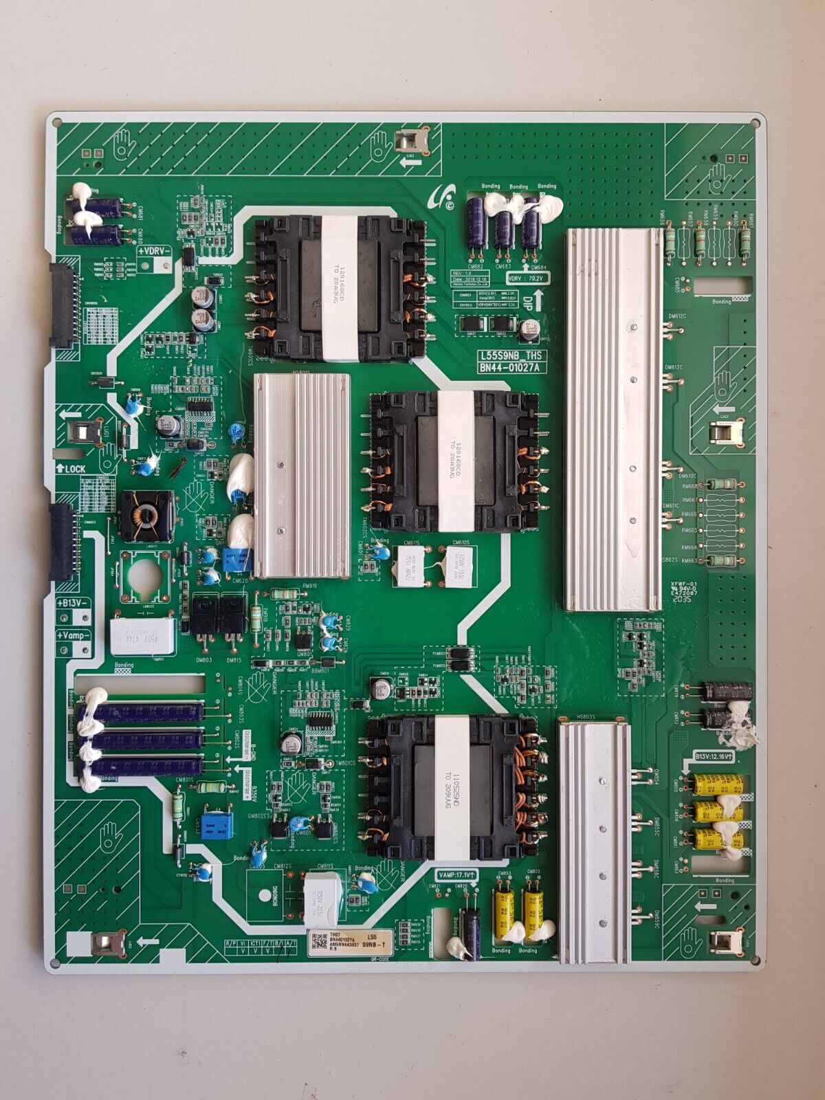 GENUINE SAMSUNG QA55Q95TAW POWER SUPPLY BOARD BN44-01027A L55S9NB_THS