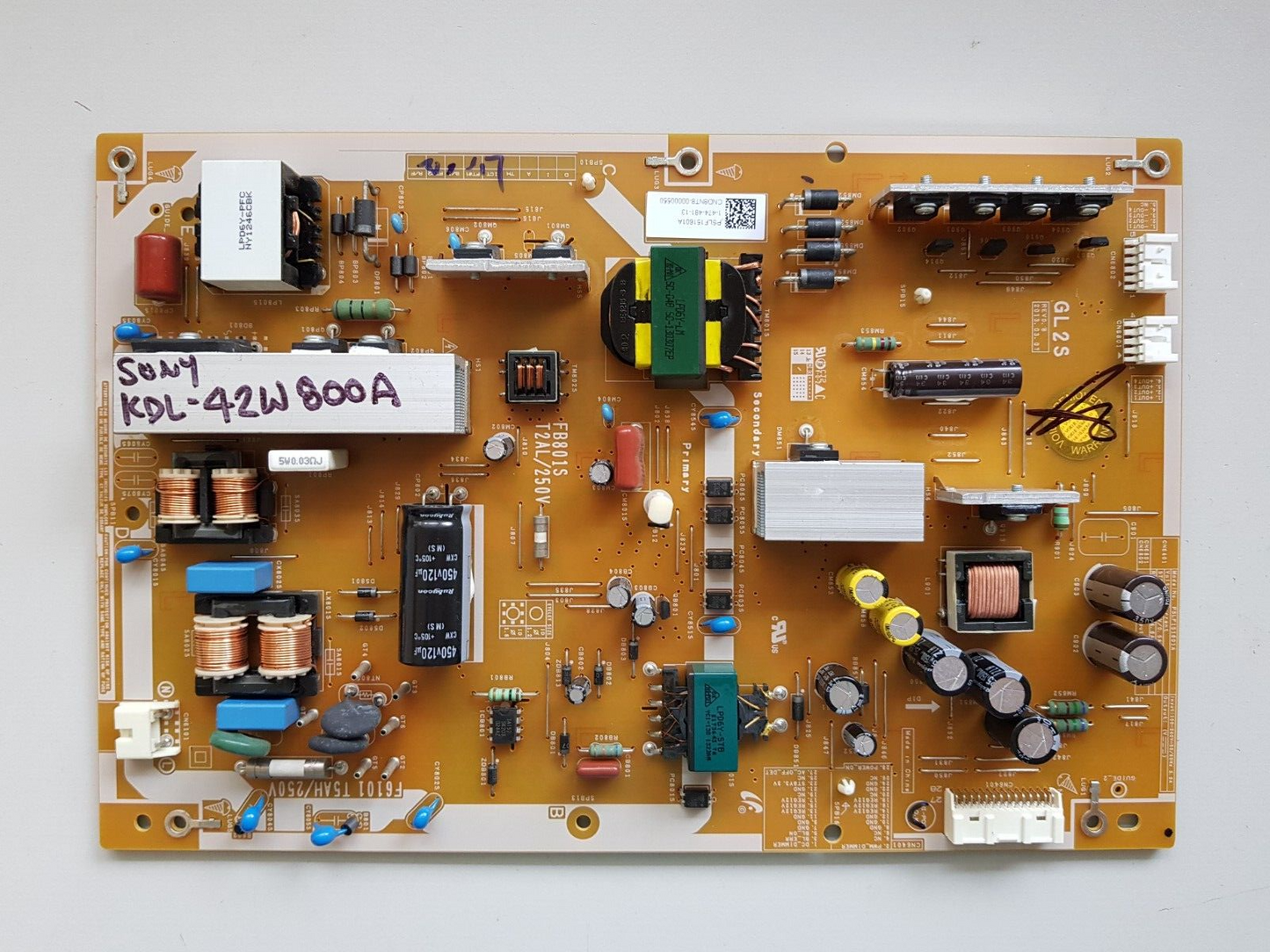 GENUINE SONY KDL42W800A POWER SUPPLY BOARD GL2S PSLF151601A 1-474-481-12