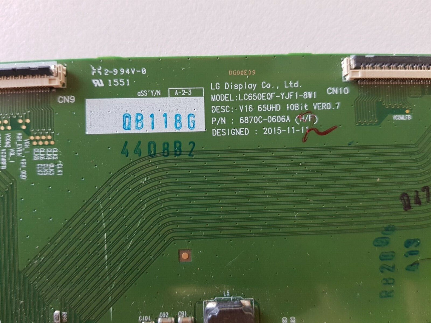 GENUINE LG 65UH9500-UA T-Con Board 6871L-4408B , 6870C-0606A
