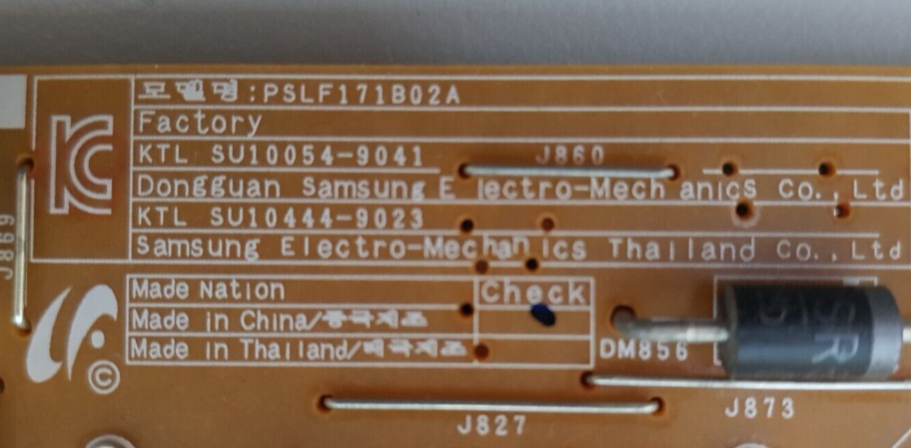 GENUINE SAMSUNG UA40C6900VF POWER SUPPLY BOARD BN44-00357A PD46AF1E_ZSM