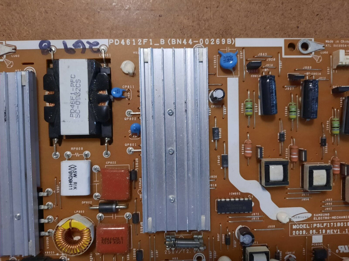 GENUINE SAMSUNG UA46B7100 Power Supply Board - BN44-00269B PD4612F1_B