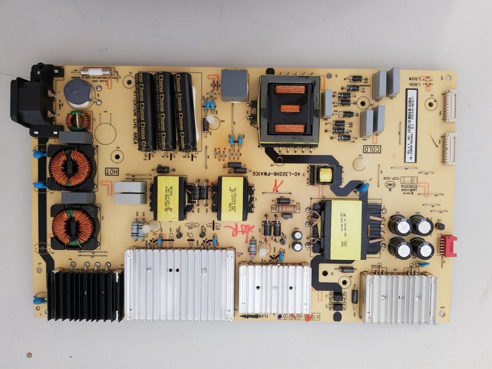 GENUINE TCL 75C4US POWER SUPPLY BOARD 40-L302H8-PWA1CG 08-L302W58-PW200AA
