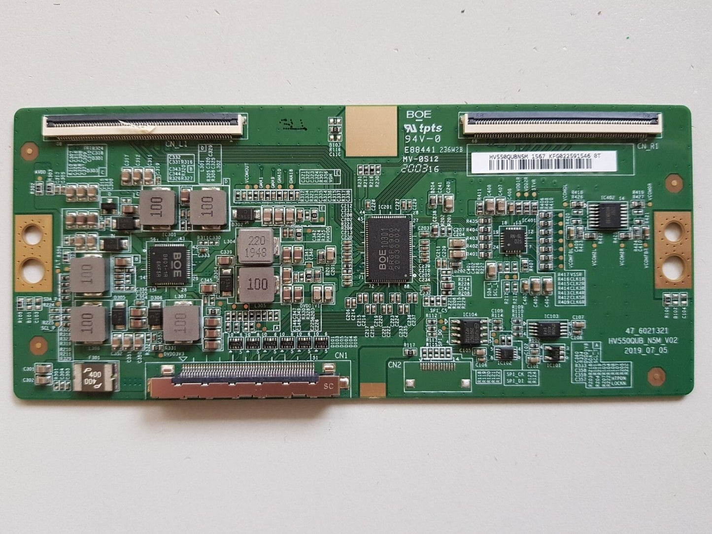 GENUINE SONY KD 55X8000H T-CON BOARD 47_6021321 HV550QUB_N5M_V02 HV550QUBN5M