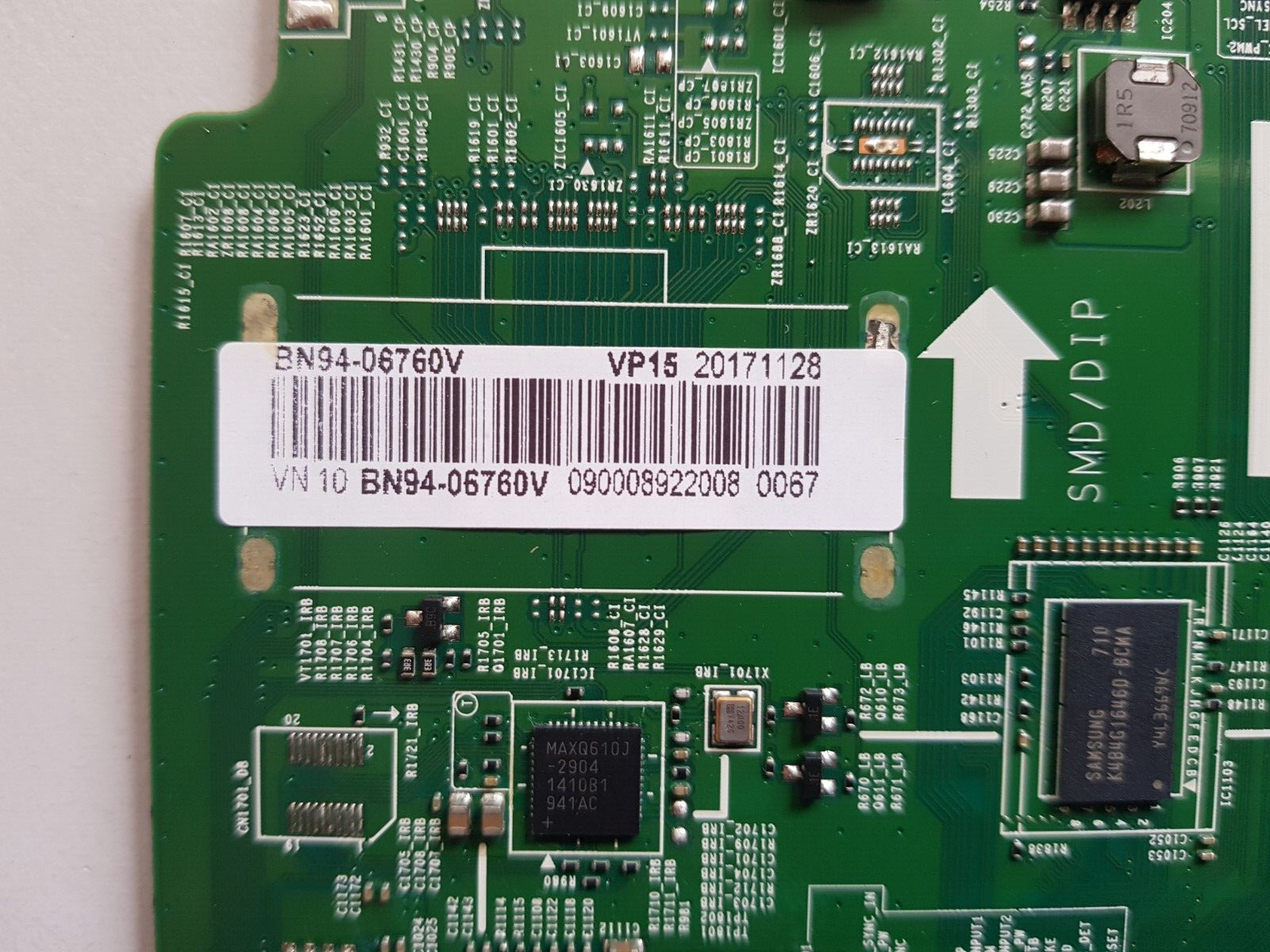 GENUINE SAMSUNG UA40F5500 VER HS01 MAIN BOARD BN94-06760V BN41-01958B