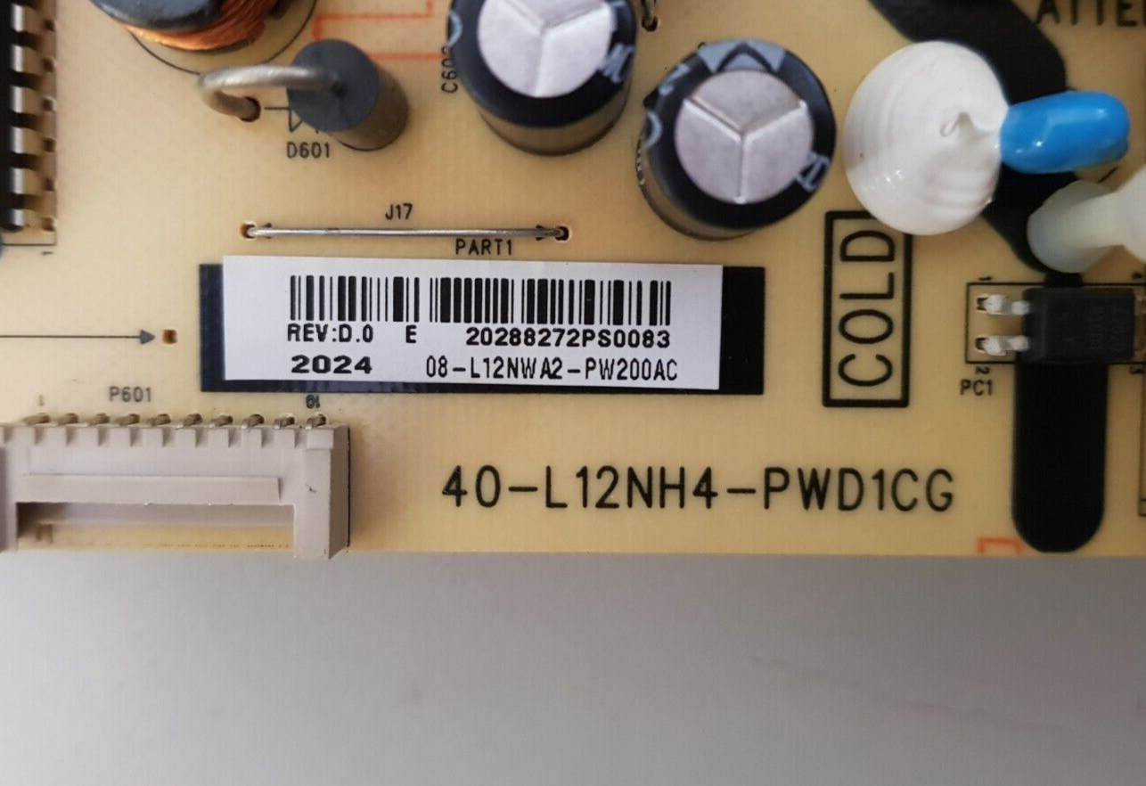 GENUINE TCL 55P715 POWER SUPPLY BOARD 40-L12NH4-PWD1CG 08-L12NWA2-PW200AC