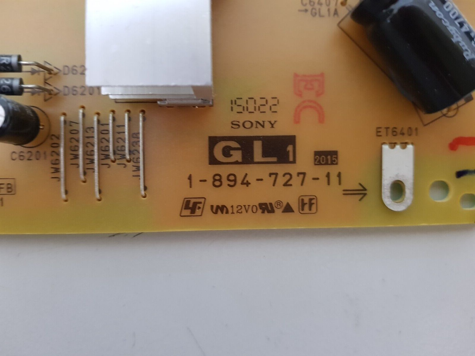 GENUINE SONY KD- 65X8500C POWER SUPPLY BOARD GL1 1-894-727-11 APS-382 147461711