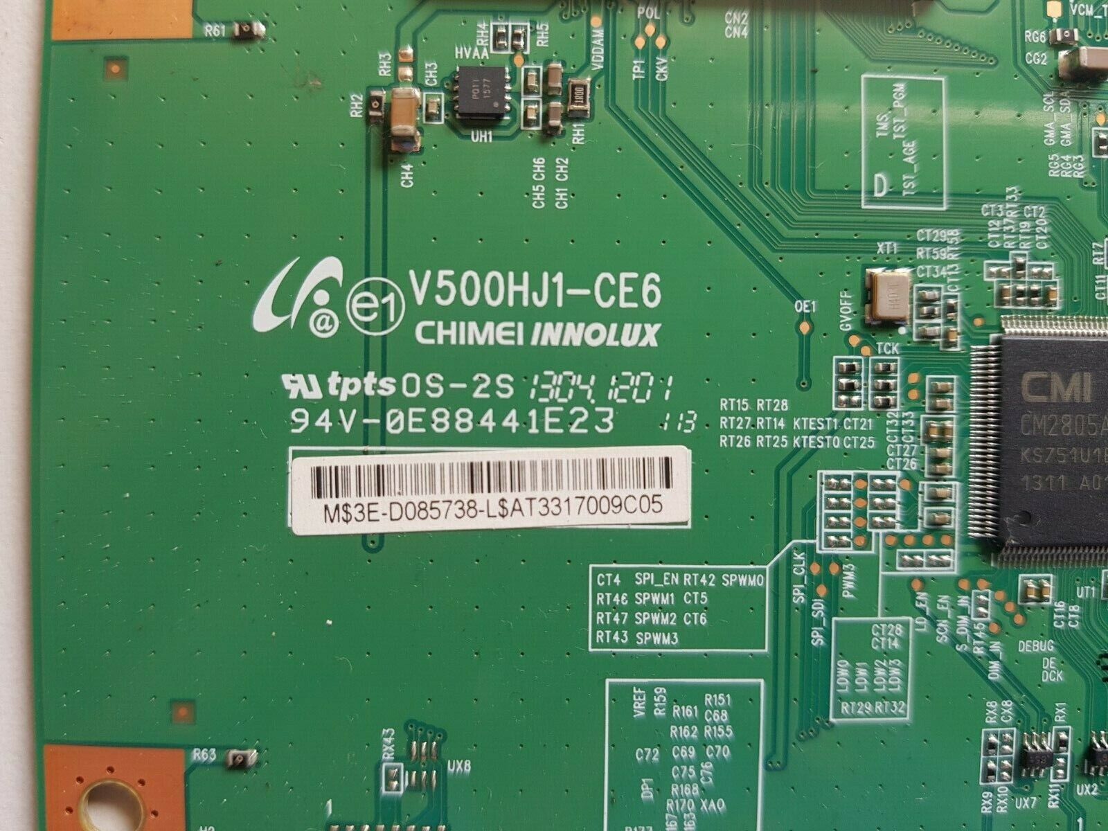 GENUINE TCL L50E3000FS T-CON BOARD V500HJ1-CE6