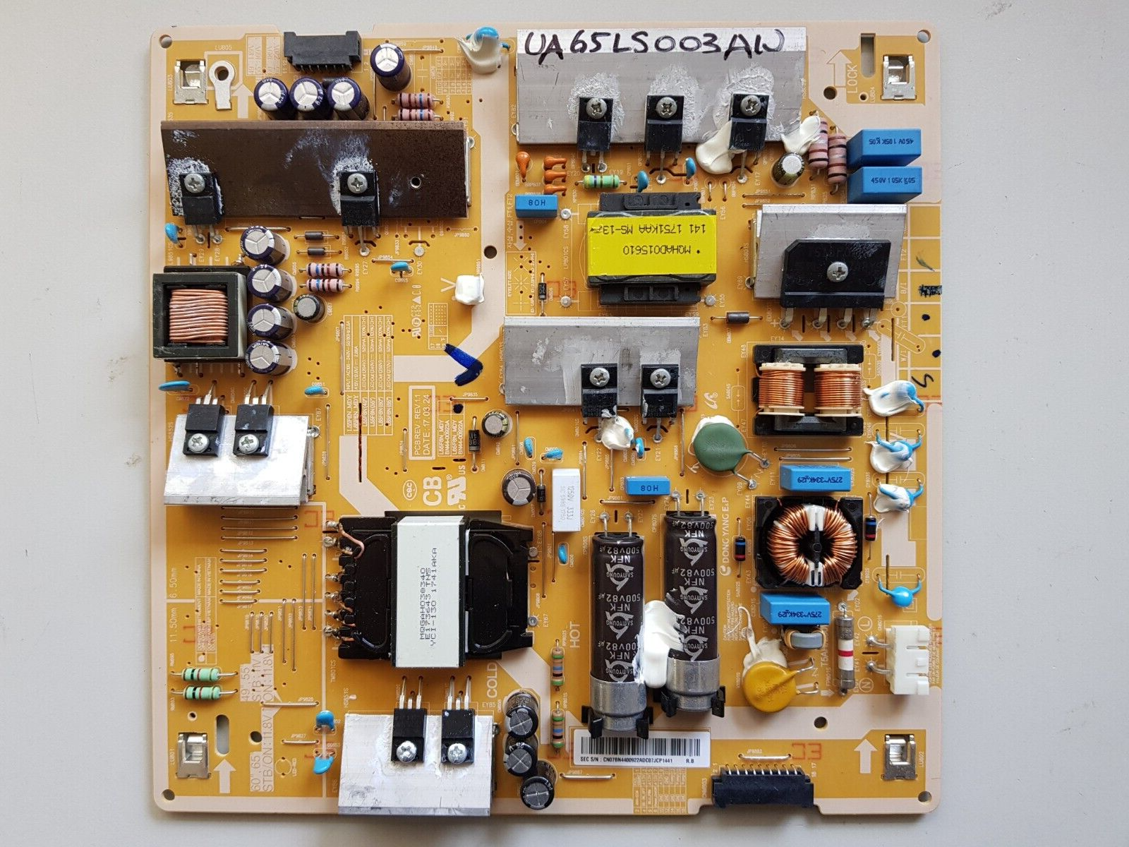 GENUINE SAMSUNG UA65LS003AWXXY POWER SUPPLY BOARD BN44-00922A L65F6N_MDY