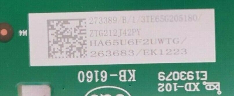 GENUINE HISENSE 65Q8 - 75Q8 MAIN BOARD RSAG7.820.9691 HA65U6F2UWTG/HA75U6F4UWTG