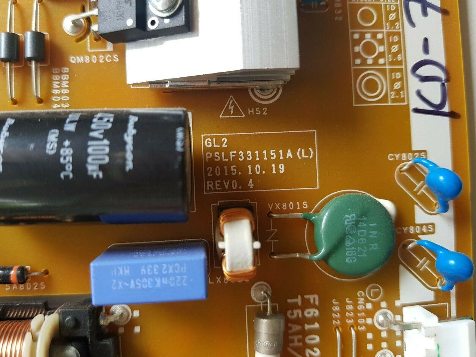 GENUINE SONY KD- 75X8500D POWER SUPPLY BOARD GL2 PSLF331151A(L) 1-474-644-12