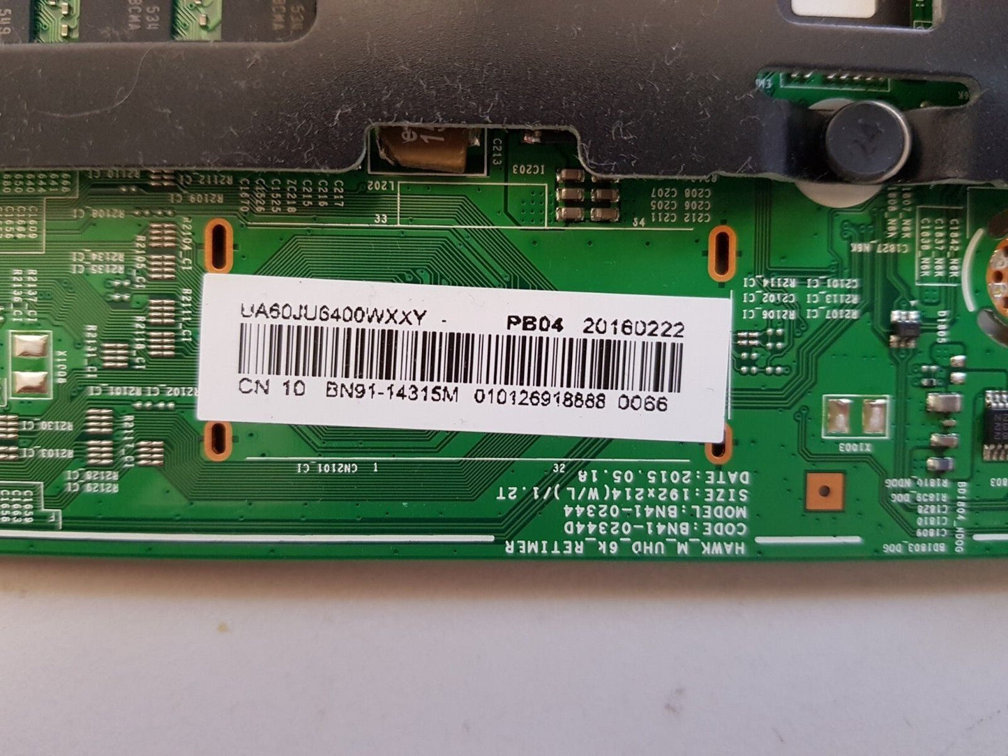 GENUINE SAMSUNG UA60JU6400WXXY (VER ND02) MAIN BOARD BN91-14315M BN41-02344D