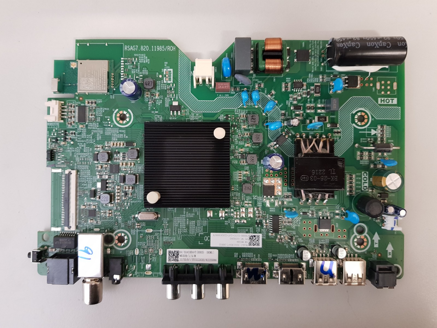GENUINE HISENSE 32A4HAU MAIN BOARD RSAG7.820.11985 32A33EAVT