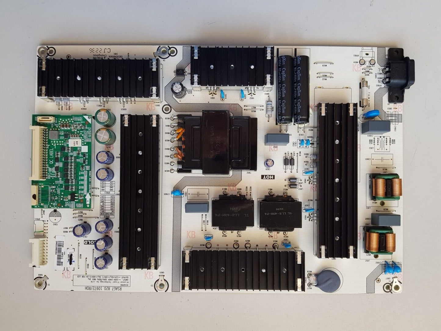 GENUINE HISENSE 65U7HAU POWER SUPPLY BOARD RSAG7.820.10972