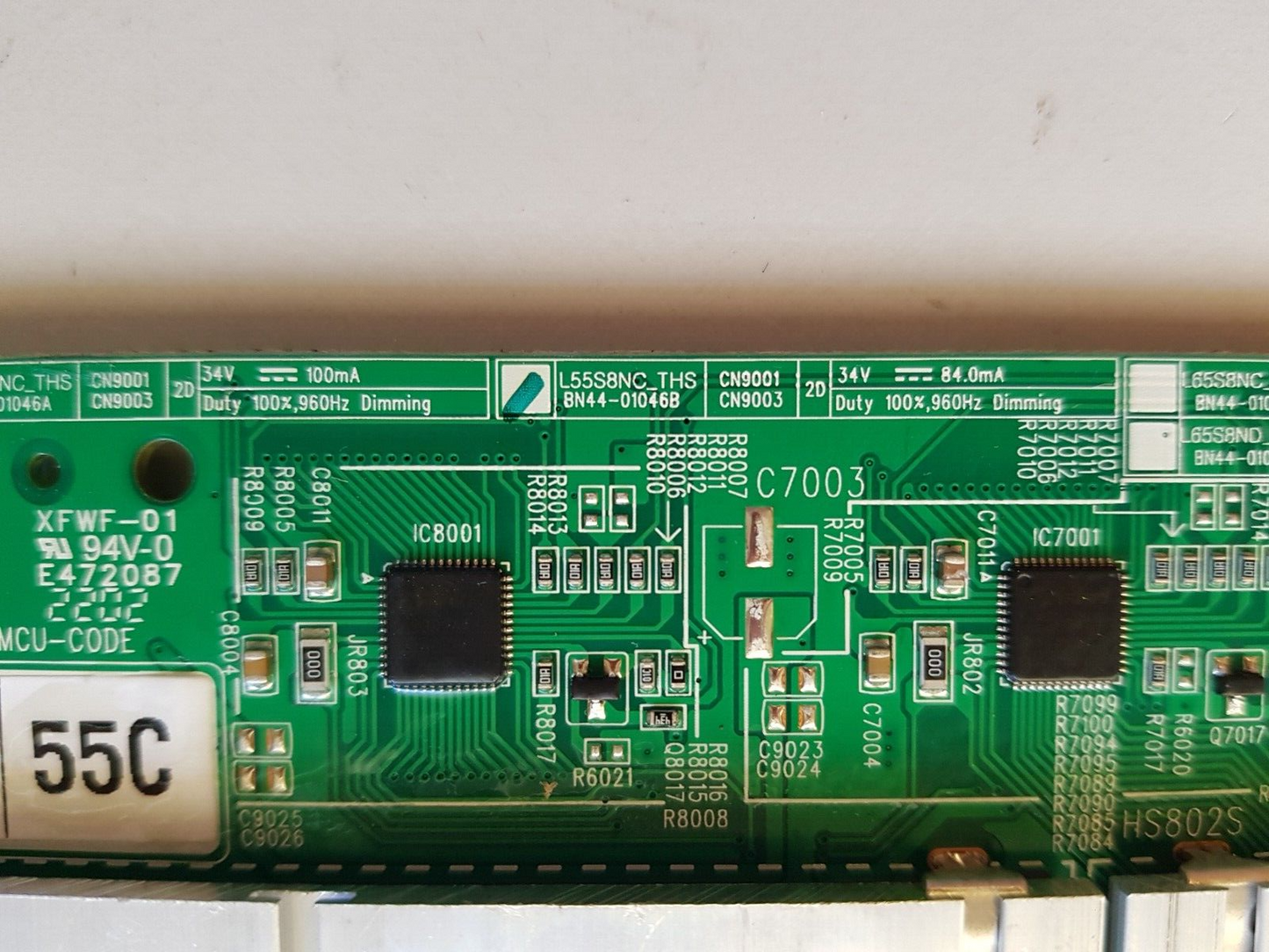 GENUINE SAMSUNG QA55Q80BAWXXY VER CA02 LED DRIVER BOARD L55S8NC_THS BN44-01046B