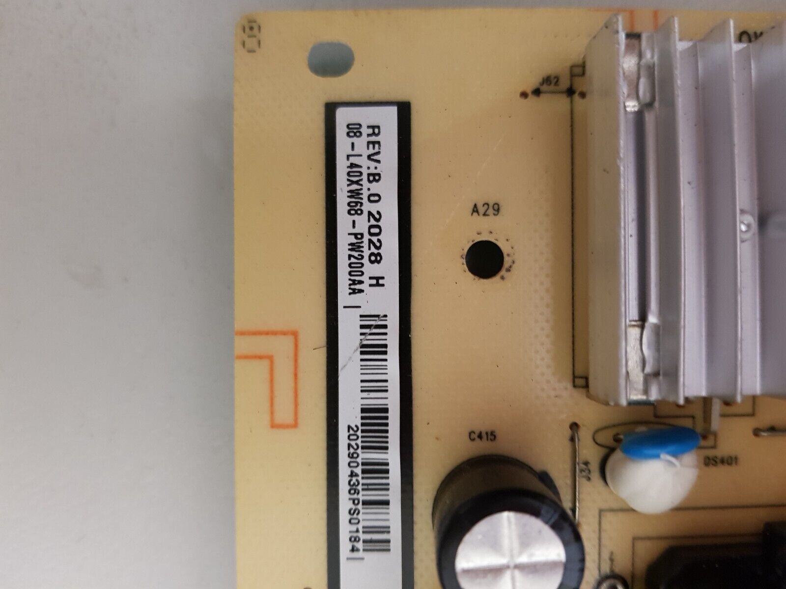 GENUINE TCL 75C815 POWER SUPPLY BOARD 40-L40XW4-PWB1CG 08-L40XW68-PW200AA