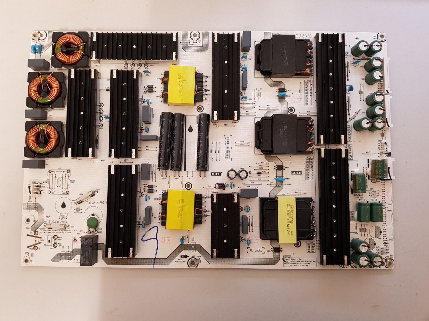 GENUINE HISENSE 100S8 POWER SUPPLY BOARD (UPPER BOARD) HLP-7583WA RSAG7.820.9297