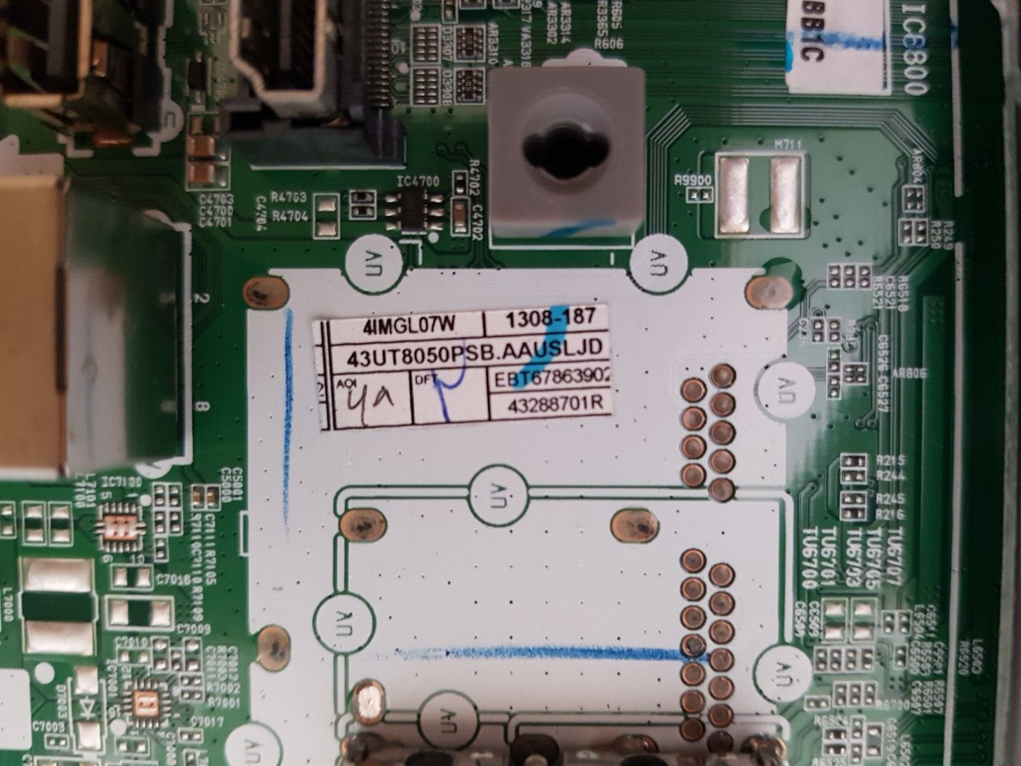 GENUINE LG 43UT8050PSB .AAUSLJD MAIN BOARD EAX70043606 1.3 EBT67863902 67863902
