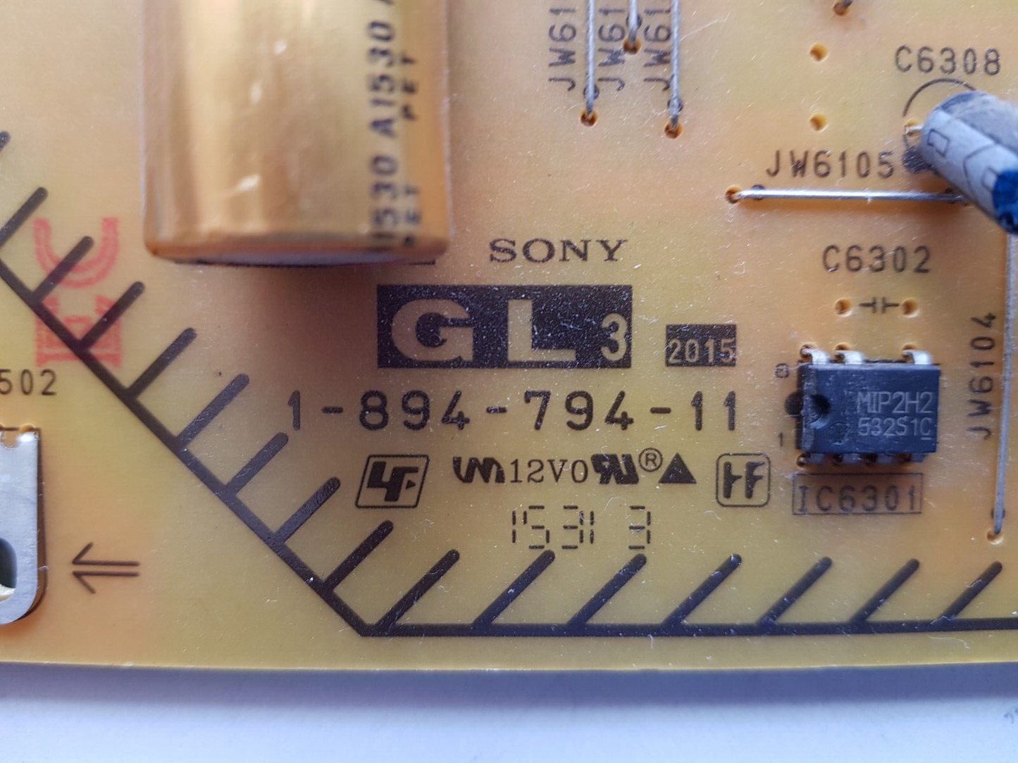 GENUINE SONY KD55X8500C POWER SUPPLY BOARD GL3 1-894-794-11 APS-385 147462011