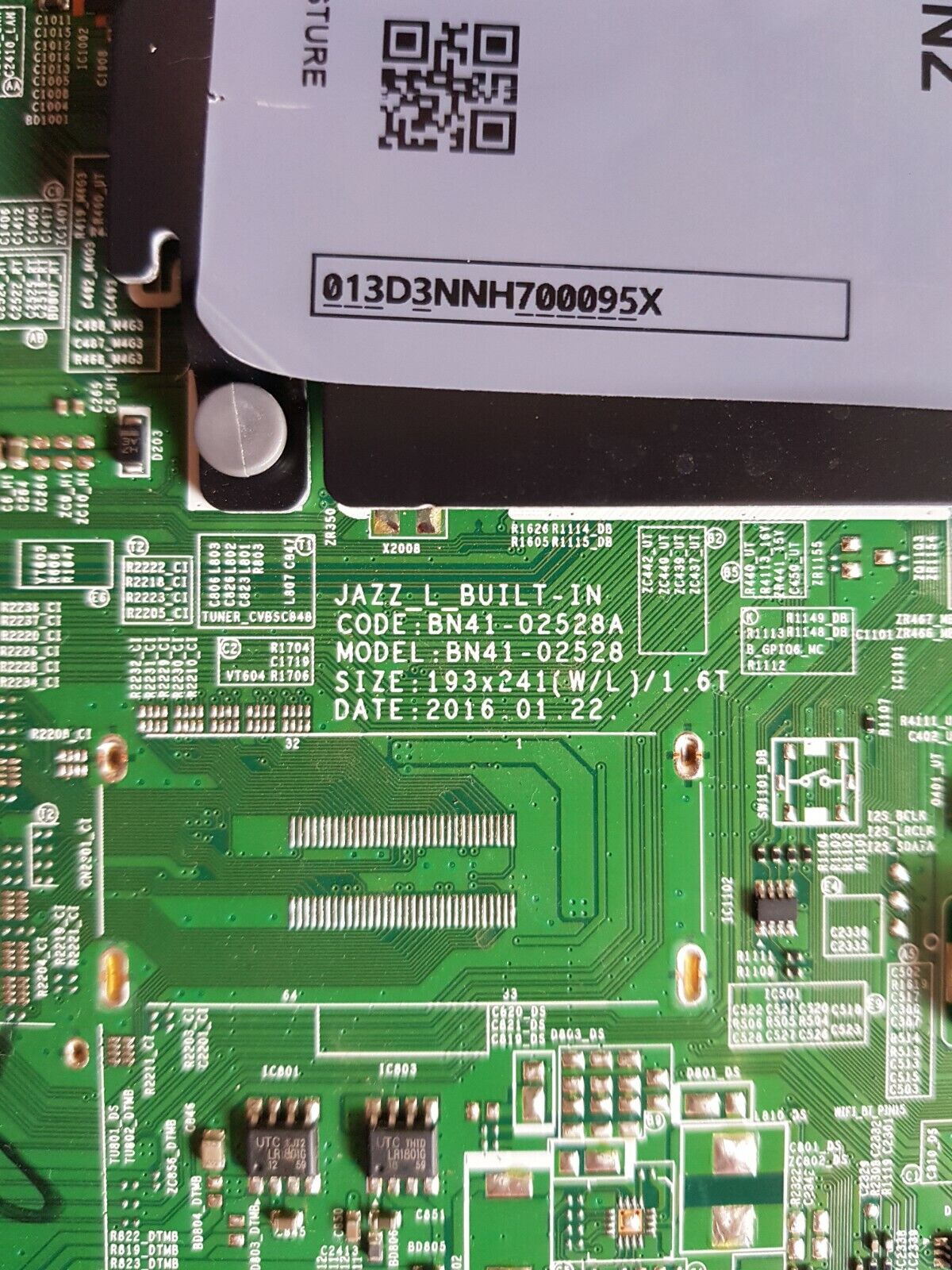 GENUINE SAMSUNG UA65KU7000WXXY (VER FA01) MAIN BOARD BN94-10782B BN41-02528A