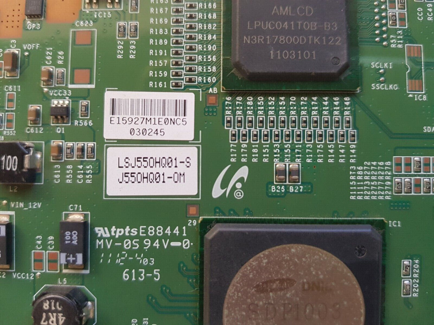 GENUINE SAMSUNG UA55D7000 T-CON BOARD S240LABMB3V0.7 E15927M LSJ550HQ01-S