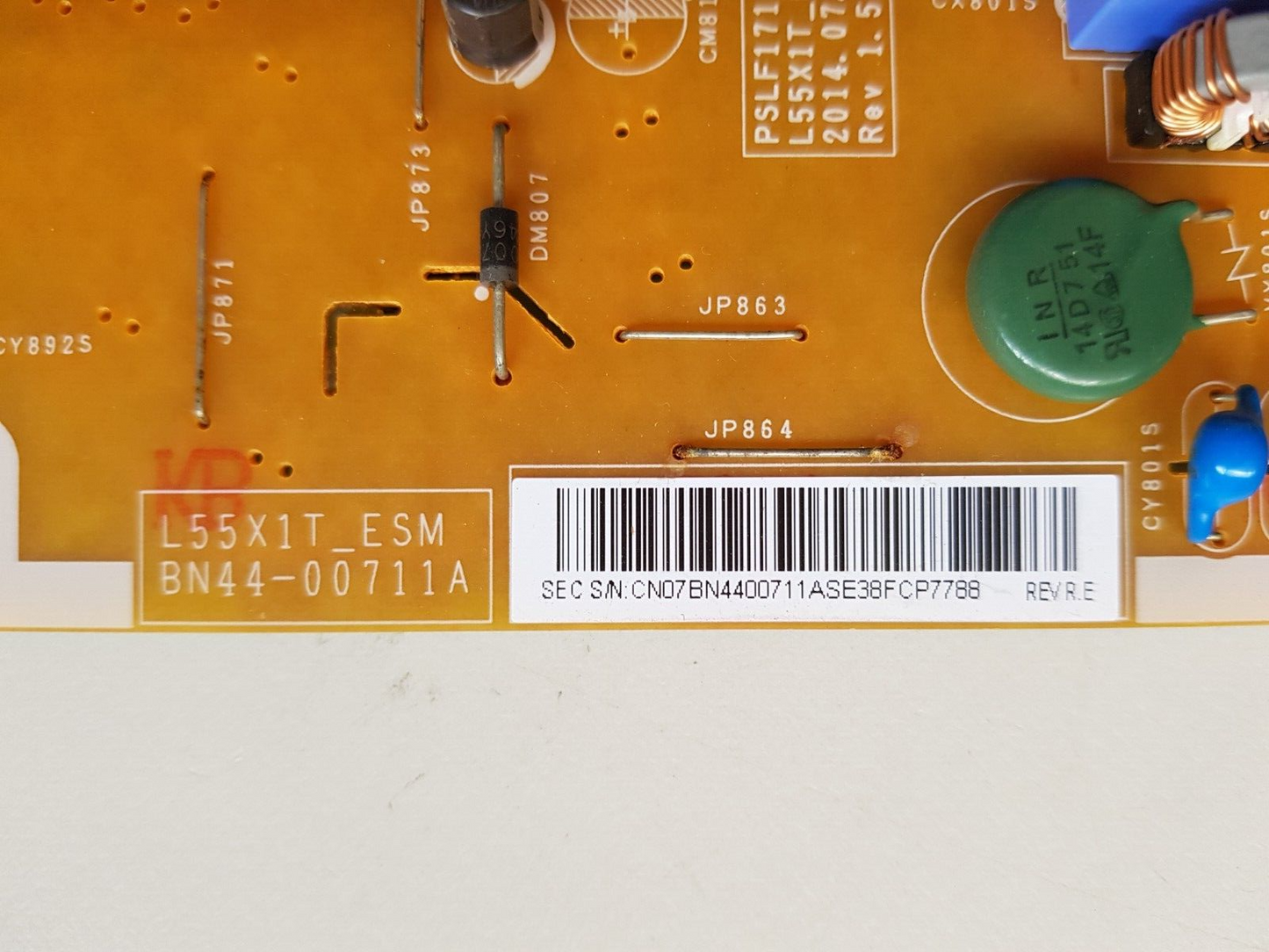 GENUINE SAMSUNG UA55H6400 POWER SUPPLY BOARD BN44-00711A L55X1T_ESM