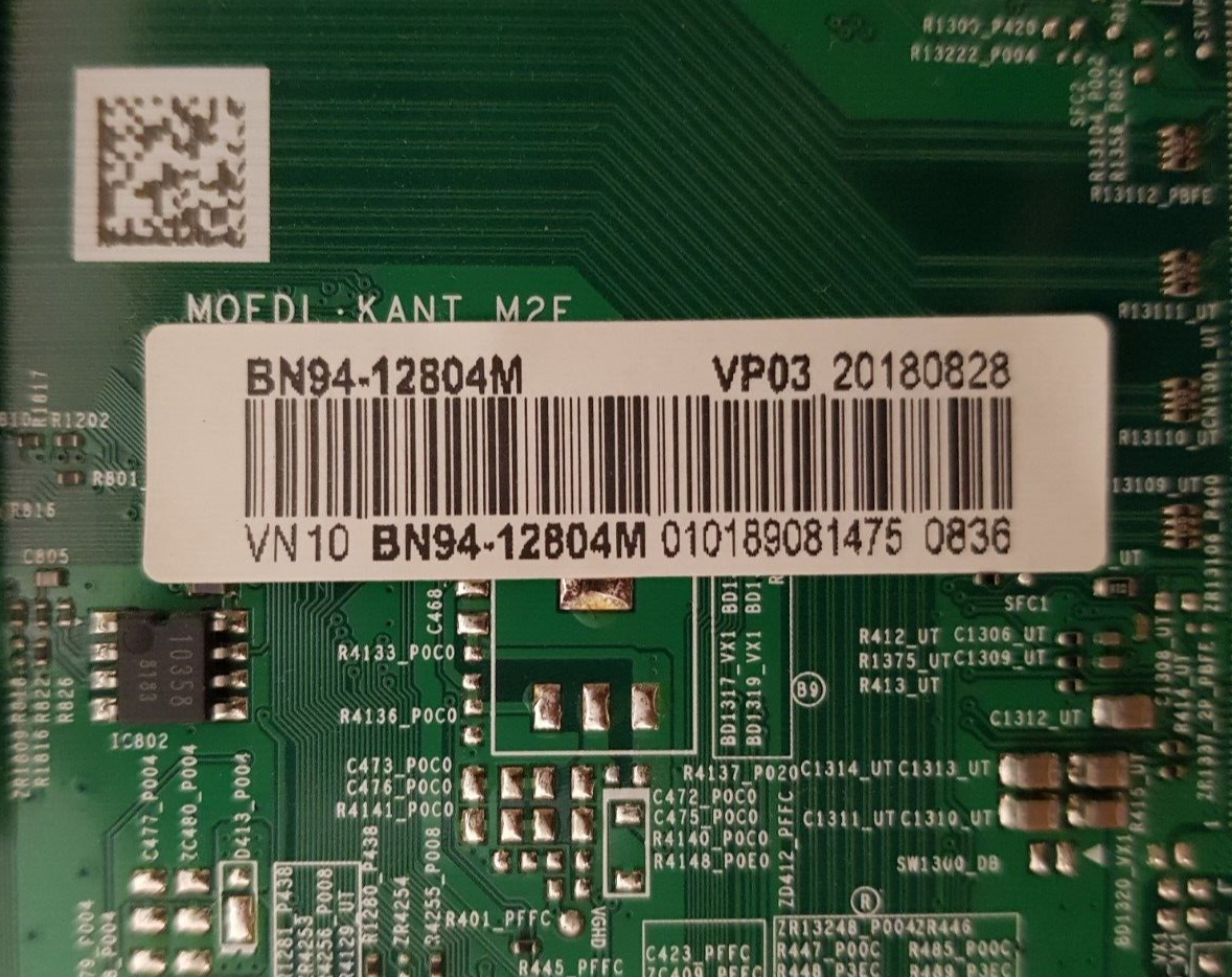 GENUINE SAMSUNG UA65NU7100 WXXY (VER DA01) MAIN BOARD BN94-12804M