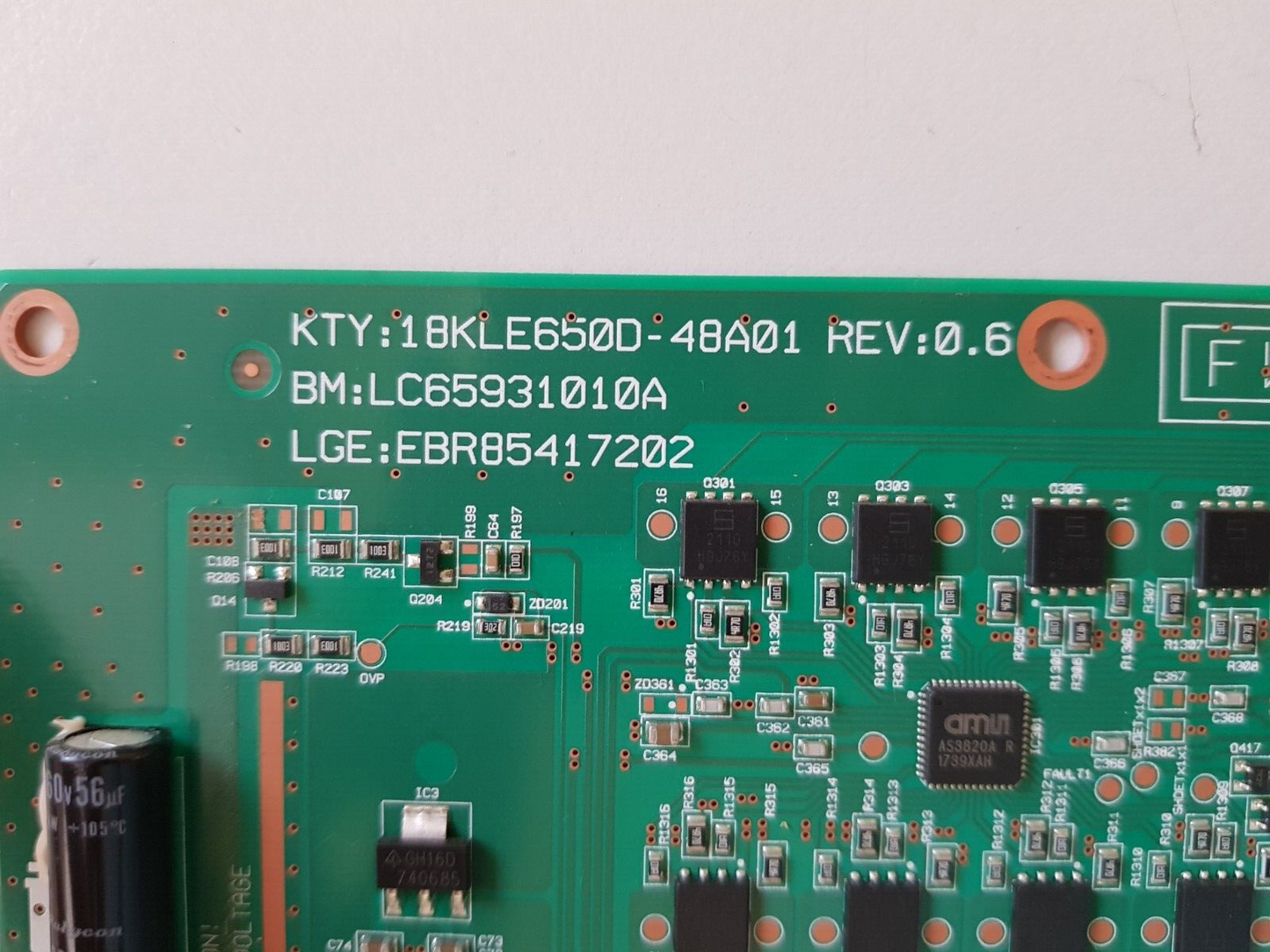 GENUINE LG 65SK8500PTA LED DRIVE BOARD EBR85417202 LC65931010A 18KLE650D-48A01