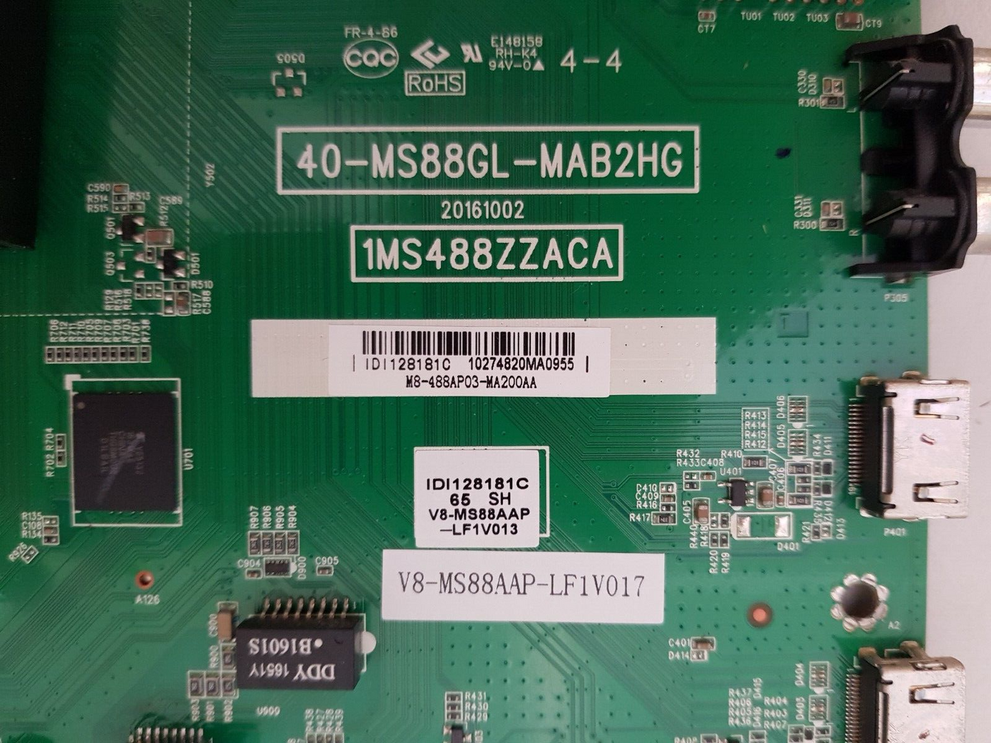 GENUINE HITACHI UZ656600 MAIN BOARD 40-MS88GL-MAB2HG 1MS488ZZACA